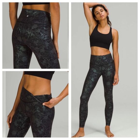 Lululemon Wunder Under High-Rise Tight 28" *Full-On Luxtreme Shine foil size 18 - Picture 4 of 16